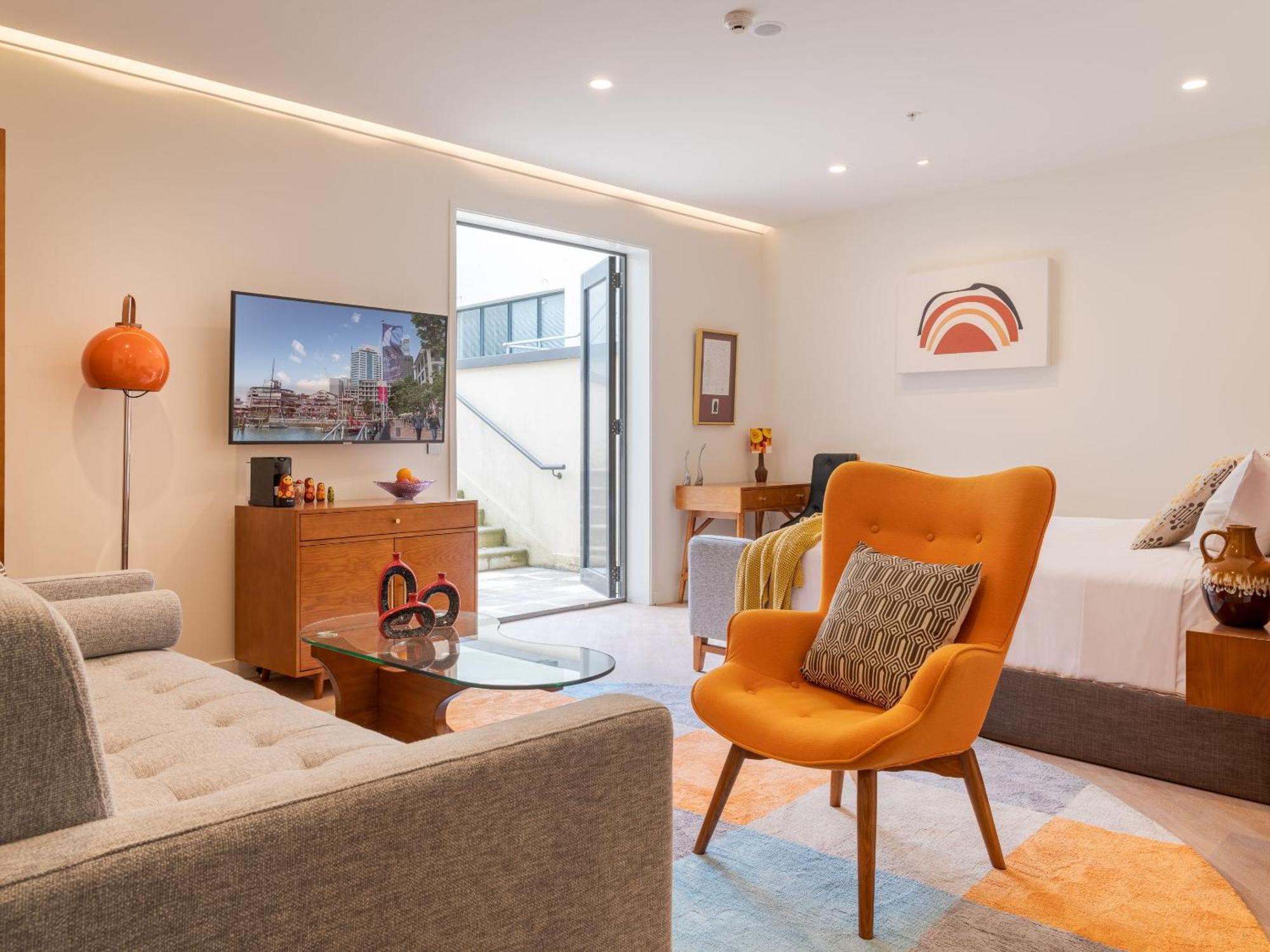 Ohtel Auckland Hotel Luaran gambar The interior of a typical apartment